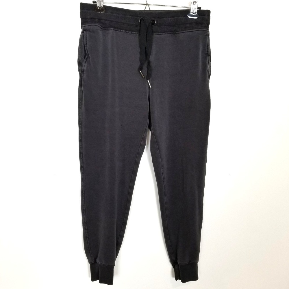 Athleta Womenโ Balance Joggers Pants Sz M Gray Drawstring Athletic Gym